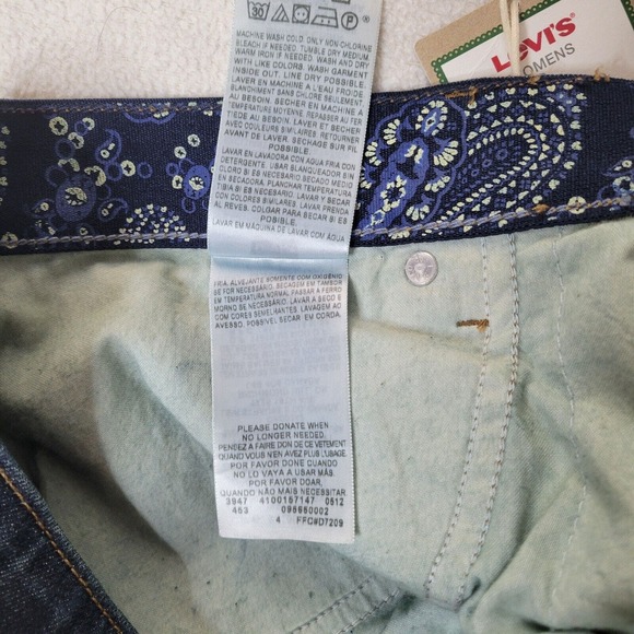 Levis Jeans Perfect Waist 525 Bootcut Womens Sz 22 M Flap Pockets Dark Wash New - Picture 12 of 16